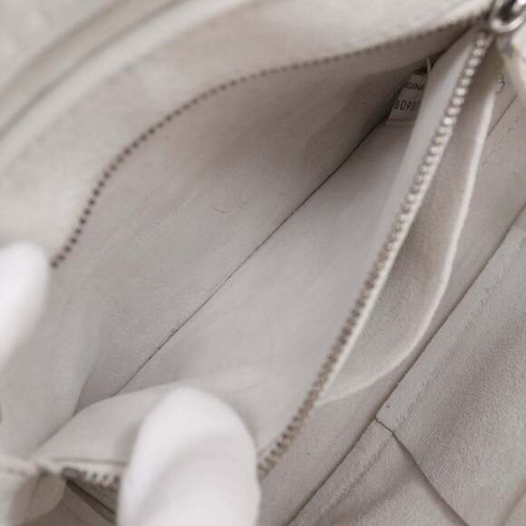 BOTTEGA VENETA White Leather Intrecciato Bag - Picture 8 of 16